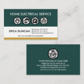 レトロプロフェッショナルホーム電気工事 名刺 (正面/裏面)