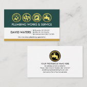 レトロプロフェッショナル配管画層 名刺 (正面/裏面)