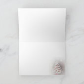 レトロプードルクリスマスツリーカード シーズンカード (内部)