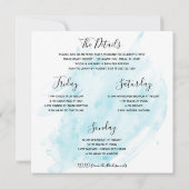 レトロプールガールズバチェロレッテビーチ週末 セーブザデート (裏面)