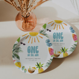 レトロプールパーティー ペーパープレート