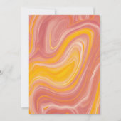 レトロプールパーティーGroovy 70sヒッピー5番目誕生日 招待状 (裏面)