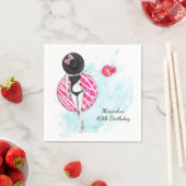 レトロプール 40歳誕生日パーティー ナプキン スタンダードカクテルナプキン (インサイチュ)