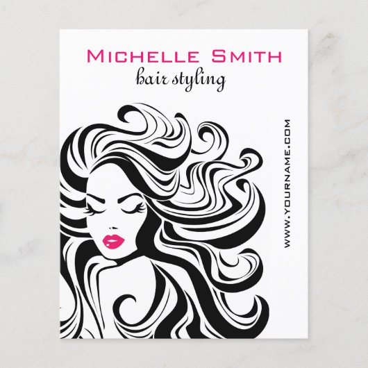 レトロヘアスタイリングマーケティング チラシ (正面)