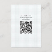 レトロヘッドフォンハート結婚音楽の紫ライム エンクロージャーカード (裏面)