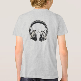 レトロヘッドフォンラインアートTシャツ – Music Lover Gi トライブレンドＴシャツ