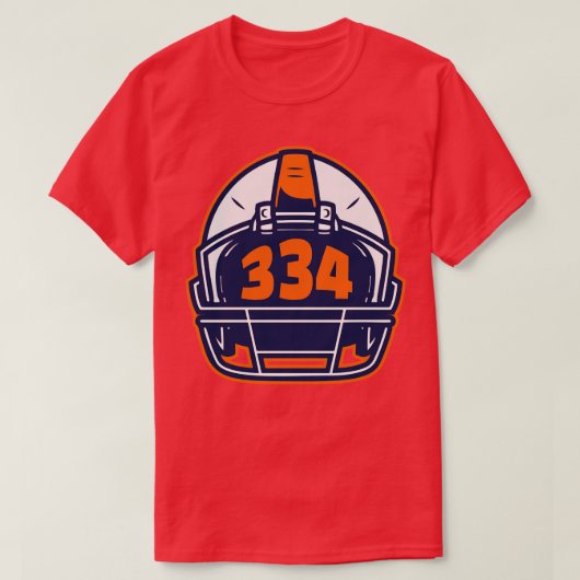 レトロヘルメット334エリアコードAuburn Alabama Tシャツ (デザイン正面)