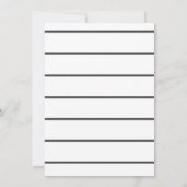 レトロベイビーはコーヒーをブレンド中 カップル ベイビーシャワー 招待状 (裏面)