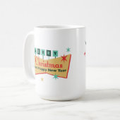 レトロベガスヴィーベメリークリスマスジョイへ世界 コーヒーマグカップ (正面左)