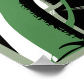 レトロベクトルアートデコの使気に用 ポスター (角)