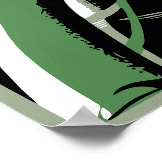 レトロベクトルアートデコの使気に用 ポスター (角)