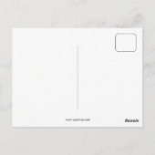 レトロベクトルアートニューオーリンズのジャズトランペット奏者 ポストカード (裏面)