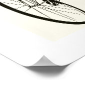 レトロベクトルアート：レース ポスター (角)