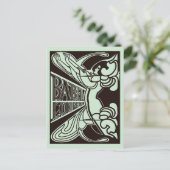 レトロベクトルアールヌーボーバベルヤントゥールプスタイル ポストカード (スタンド正面)