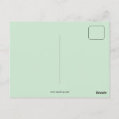 レトロベクトルアールヌーボーバベルヤントゥールプスタイル ポストカード (裏面)