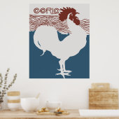 レトロベクトルアールヌーボーマガフランスのジンカバー ポスター (キッチン)