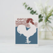 レトロベクトルアールヌーボーマガフランスのジンカバー ポストカード (スタンド正面)