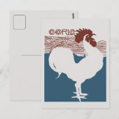 レトロベクトルアールヌーボーマガフランスのジンカバー ポストカード (正面/裏面)