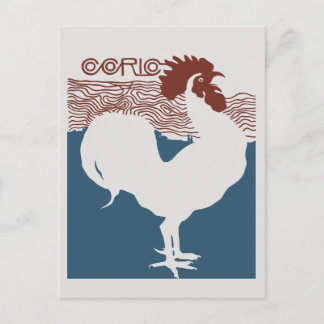 レトロベクトルアールヌーボーマガフランスのジンカバー ポストカード