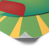 レトロベクトルフクロウ ポスター (角)