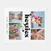 レトロベスティーズ4フォトフレンズCollage フリースブランケット (正面(横))