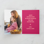 レトロベストマムエバーピンクグルーヴィーマザーズデイフォト カード (内部)