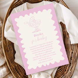 レトロベビーカーのスケッチドールブックベビー エンクロージャーカード