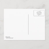 レトロベビーガール&ストーク両親の誕生のお知らせ 案内ポストカード (裏面)