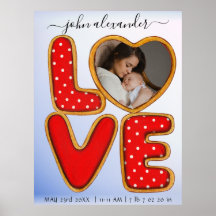 レトロベビー写真誕生発表記念ポスト