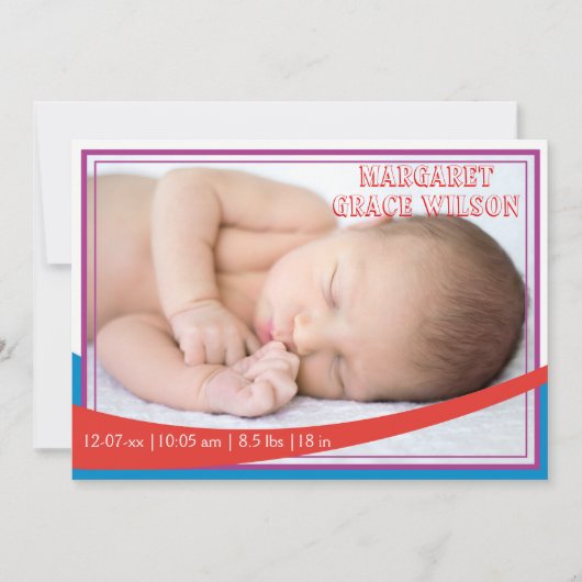 レトロベビー発表 案内状 (正面)