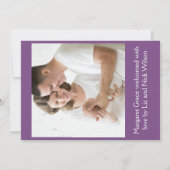 レトロベビー発表 案内状 (裏面)