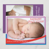 レトロベビー発表 案内状 (正面/裏面)