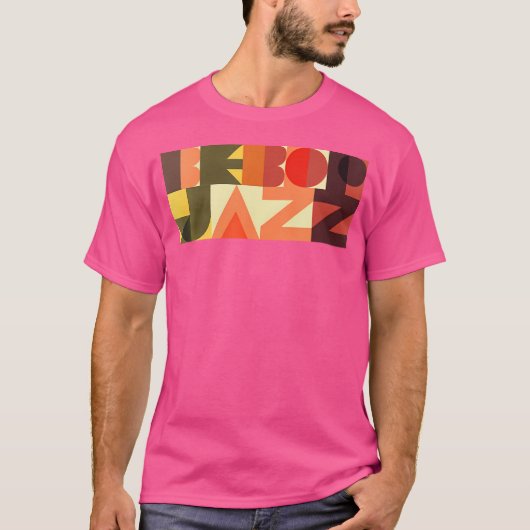 レトロベボップジャズティー90Sジャズ Tシャツ (正面)
