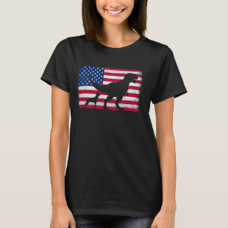 レトロベルギーマリノワ7月4日アメリカ国旗P Tシャツ