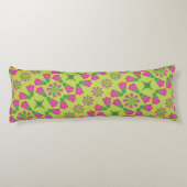 レトロベルフラワーマンダラスグリーン抱き枕 ボディピロー (裏面)