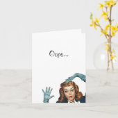 レトロベレート誕生日OOPSカードフレンドシップ カード (黄色い花)