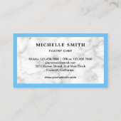 レトロベーカリーブルースタンドミキサーペストリーケーキベイカー 名刺 (裏面)