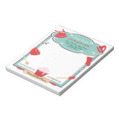 レトロベーキングと料理ノートパッドのレシピ順序 ノートパッド (回転)