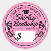 レトロベーキング用品のパンパーソナライズされた価格 ラウンドシール (正面)