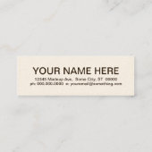 レトロベーグル スキニー名刺 (裏面)