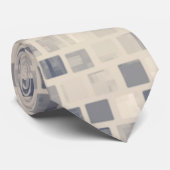 レトロベージュモザイクブロック ネクタイ (ロール)