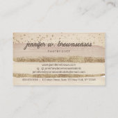 レトロベージーケーキベーカリーパティシパティスリーデザイン 名刺 (裏面)