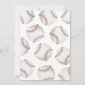 レトロベースボールバースデー 招待状 (裏面)