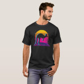 レトロベーパウエーブカンガロ Tシャツ (正面フル)