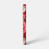 レトロベーフローラ（赤）電話ケース SAMSUNG GALAXYケース (左側面)