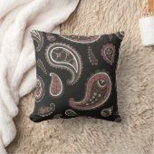 レトロペイズリーパターン クッション (ブランケット)