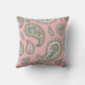 レトロペイズリーパターン クッション (裏面)
