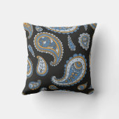 レトロペイズリーパターン クッション (裏面)