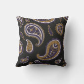 レトロペイズリーパターン クッション (裏面)