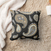レトロペイズリーパターン クッション (ブランケット)